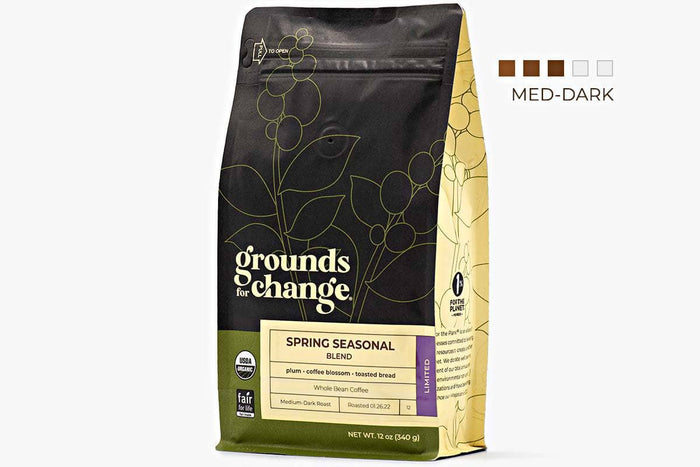 Spring Seasonal Blend - Grounds for Change Fair Trade Organic Coffee