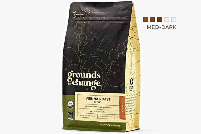 Vienna Roast Blend - Grounds for Change Fair Trade Organic Coffee