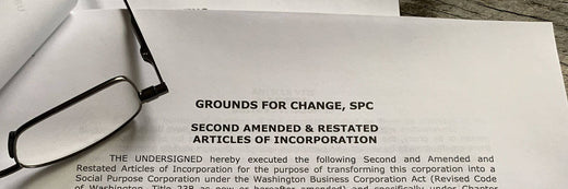 We're a Social Purpose Corporation - Grounds for Change fair trade coffee