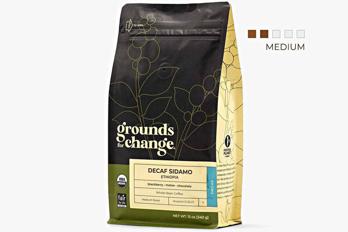 Decaf Ethiopia Sidamo - Grounds for Change Fair Trade Organic Coffee