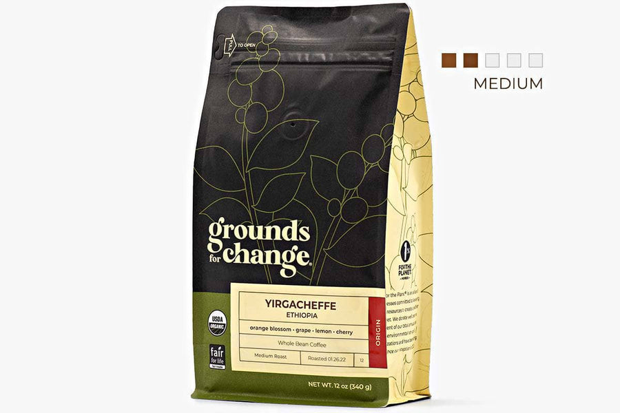 Ethiopia Yirgacheffe - Grounds for Change Fair Trade Organic Coffee