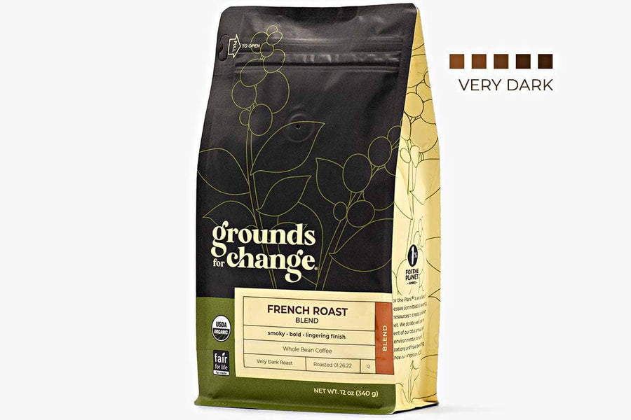 French Roast Blend - Grounds for Change Fair Trade Organic Coffee