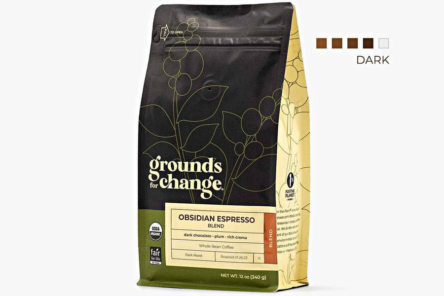 Obsidian Espresso Blend - Grounds for Change Fair Trade Organic Coffee